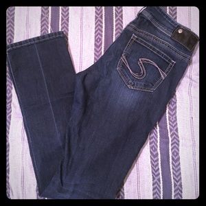 Silver straight leg jeans